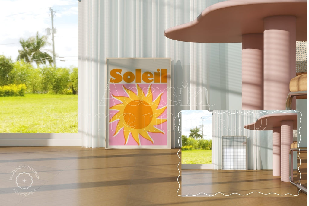 ACACIA | Dining room frame mockup SET - SoleilHomeMockups