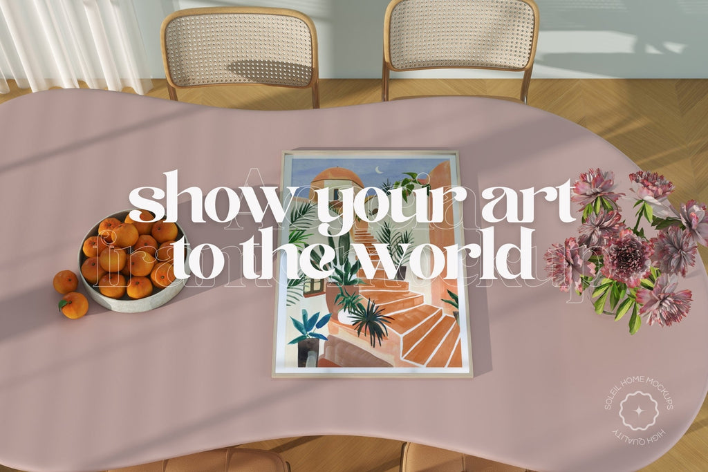 ACACIA | Dining room frame mockup SET - SoleilHomeMockups