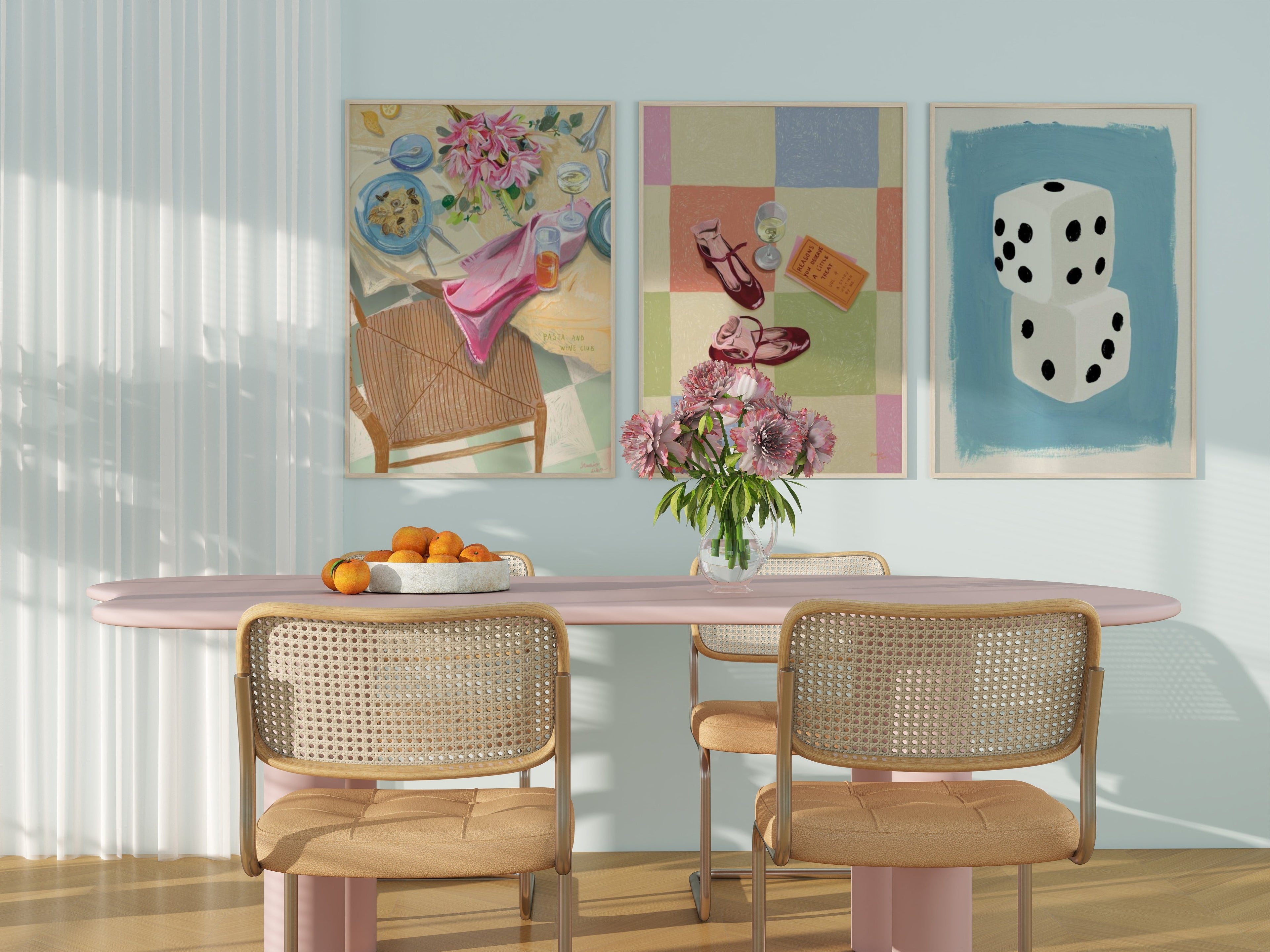 ACACIA | Dining room frame mockup SET - SoleilHomeMockups