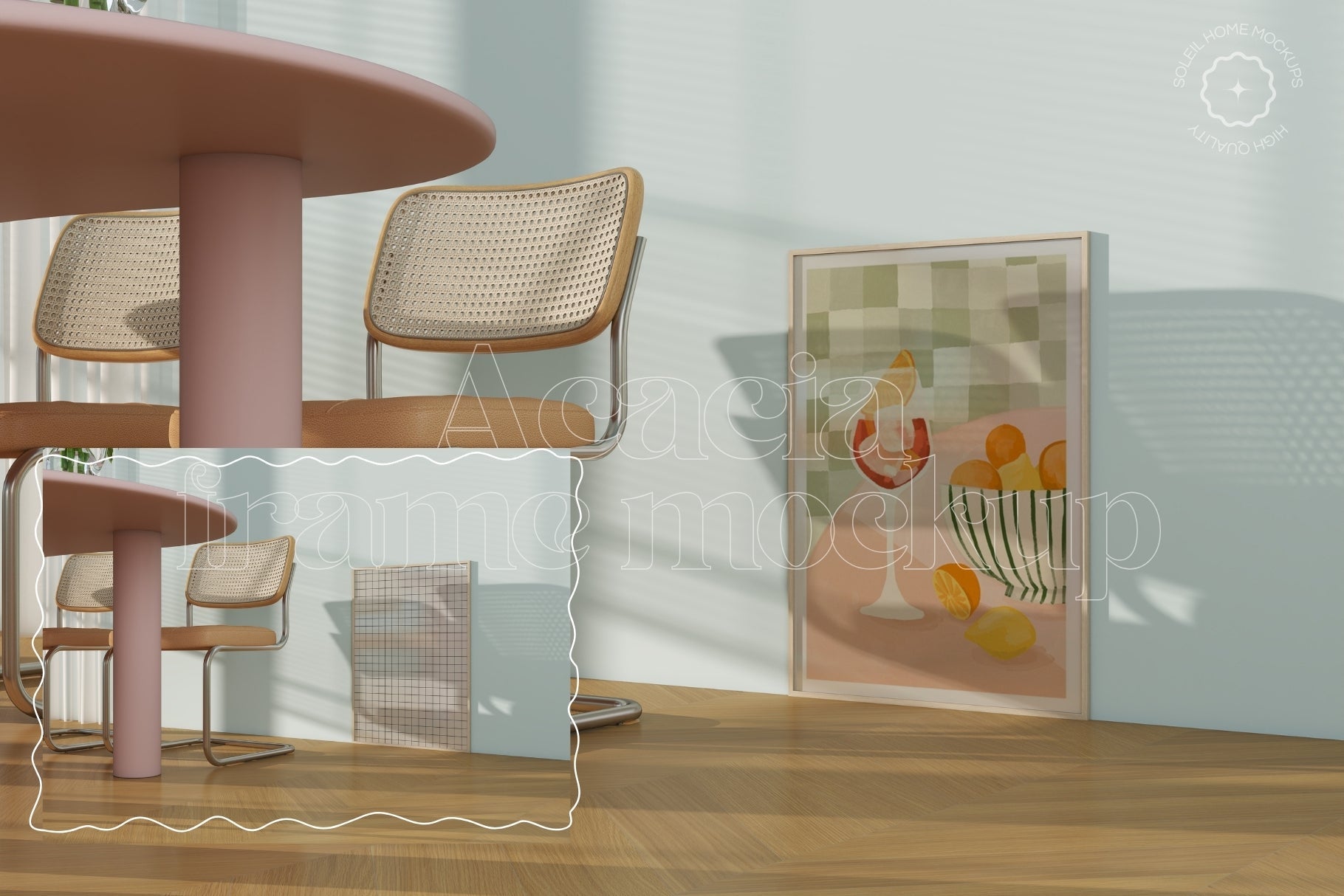 ACACIA | Dining room frame mockup SET - SoleilHomeMockups