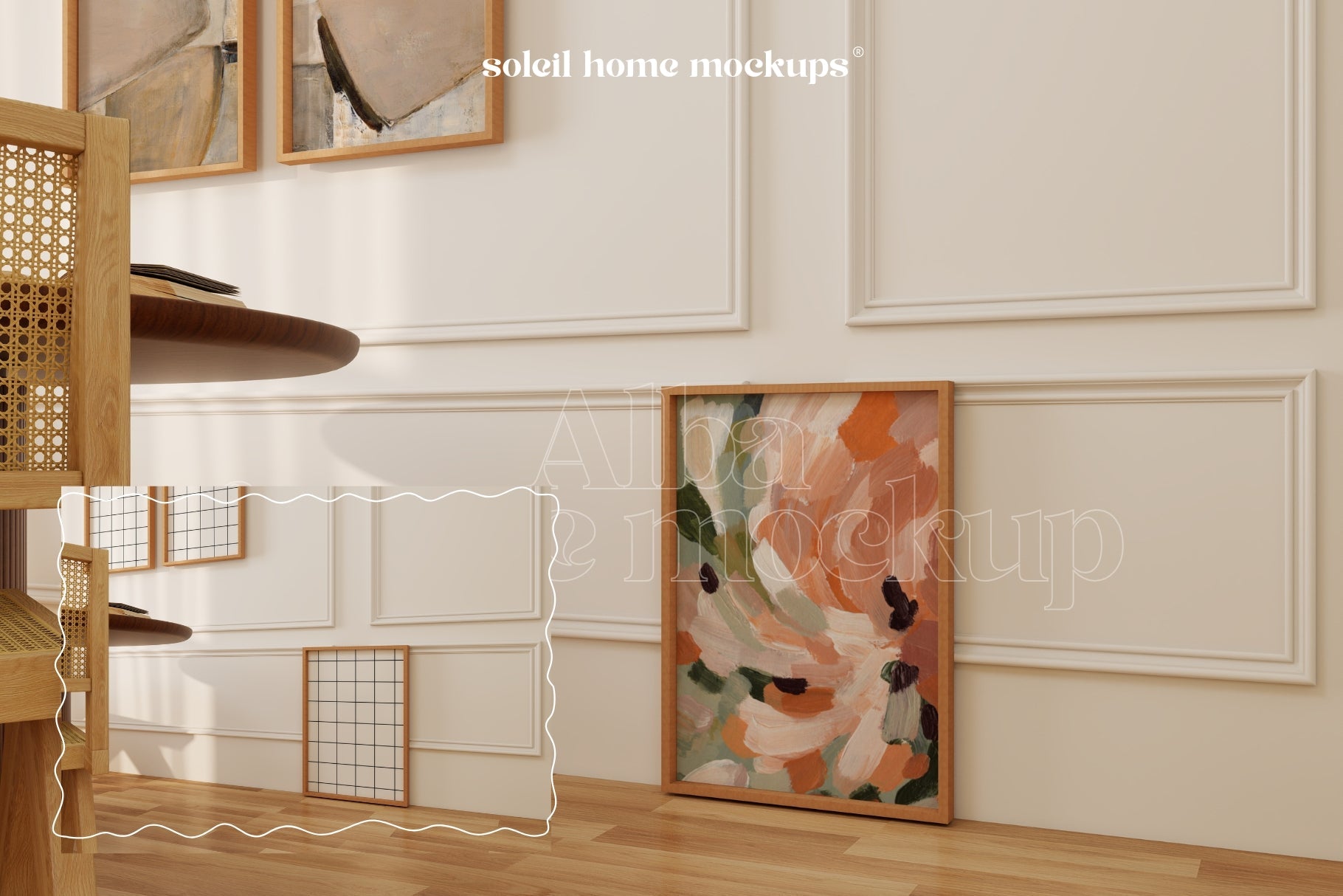 ALBA | Basic frame mockup SET - SoleilHomeMockups