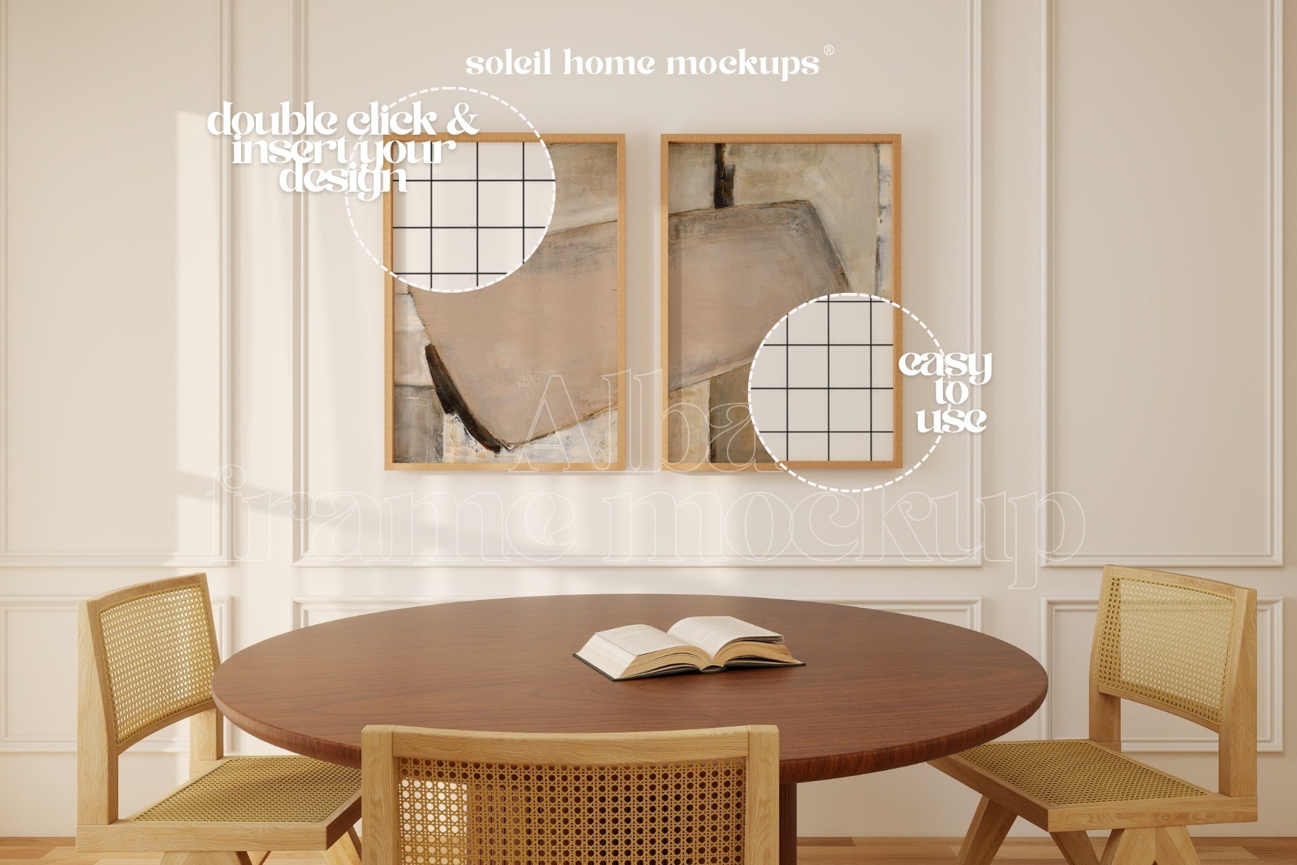 ALBA | Basic frame mockup SET - SoleilHomeMockups