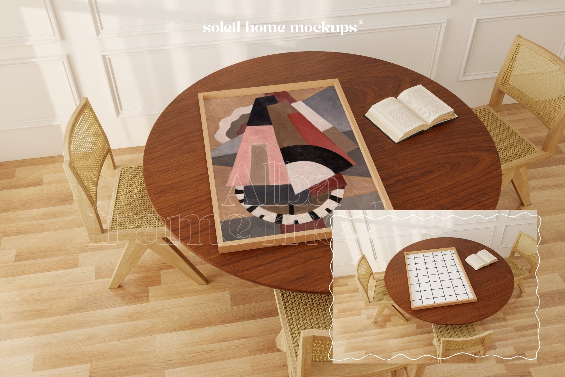 ALBA | Basic frame mockup SET - SoleilHomeMockups