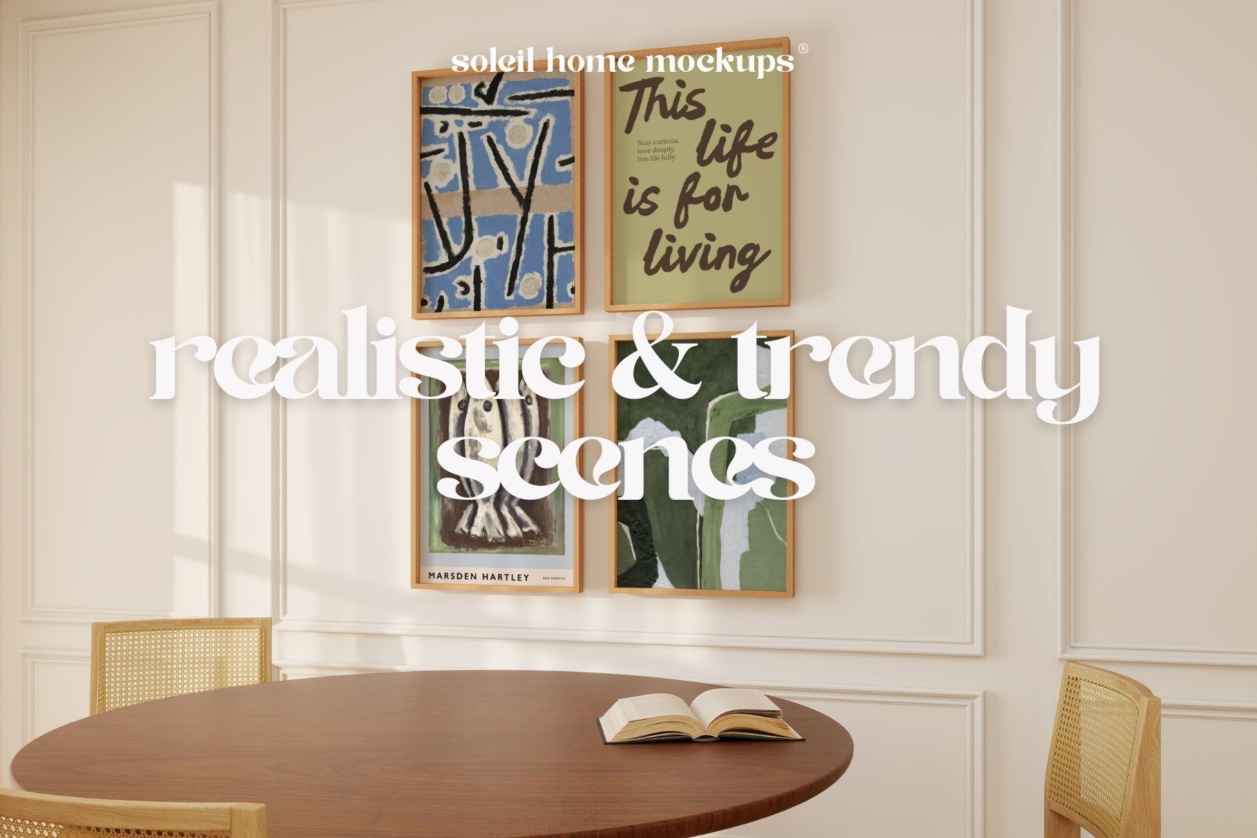 ALBA | Basic frame mockup SET - SoleilHomeMockups