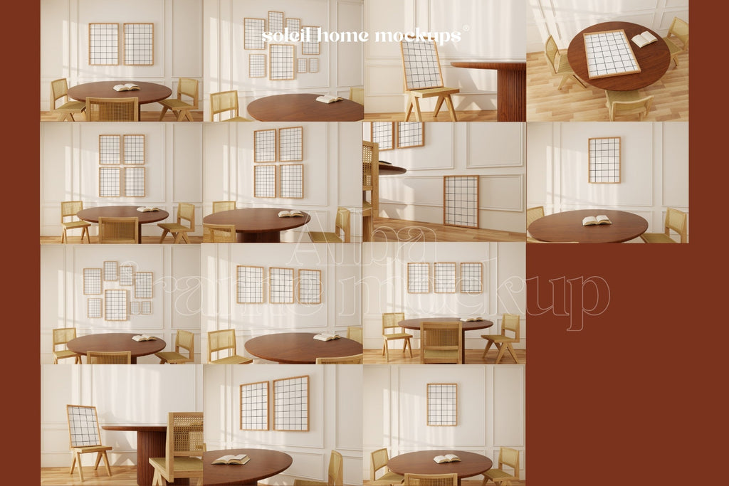 ALBA | Basic frame mockup SET - SoleilHomeMockups