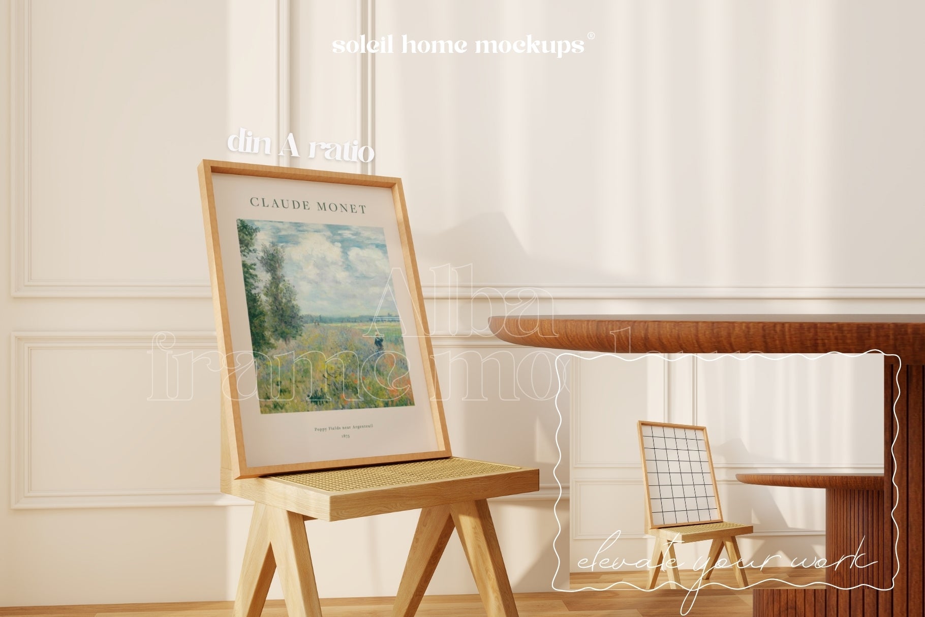 ALBA | Basic frame mockup SET - SoleilHomeMockups