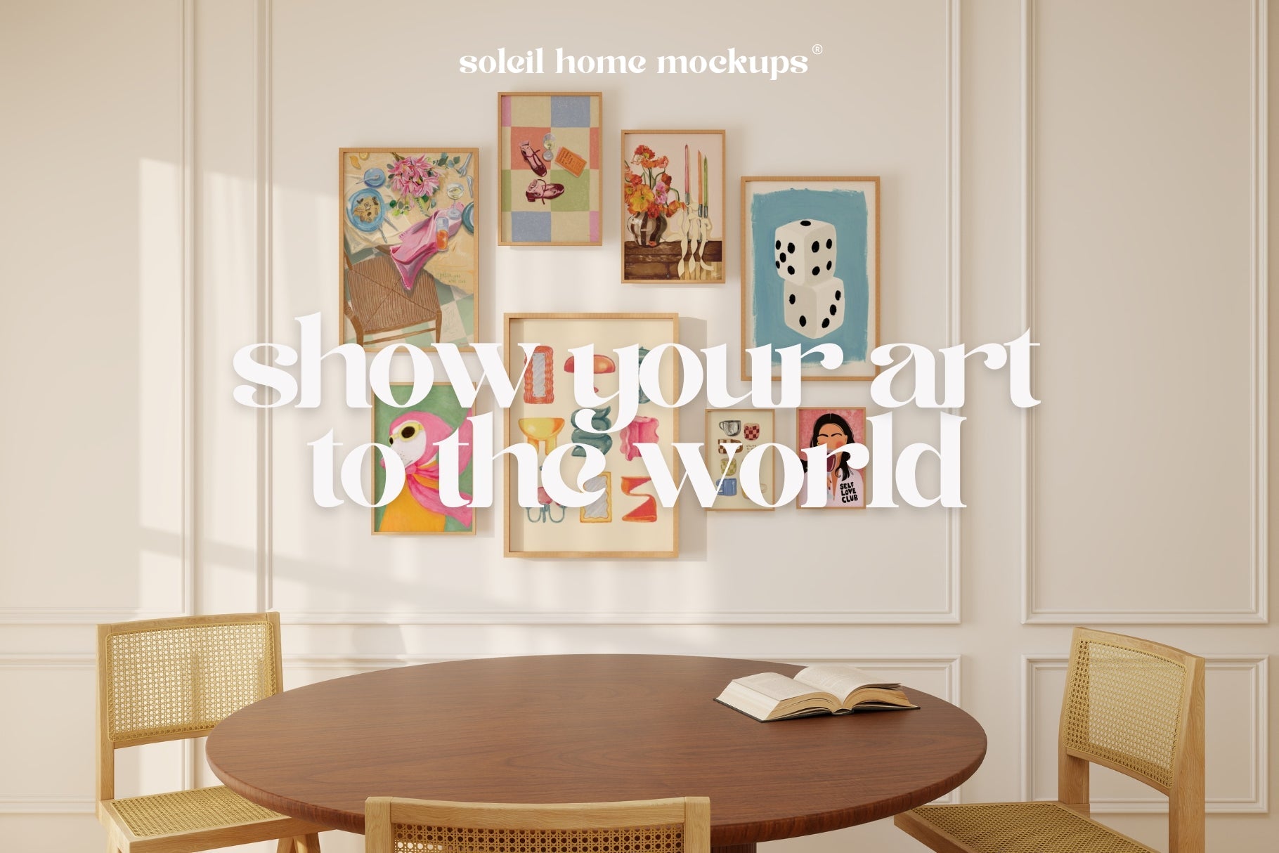 ALBA | Basic frame mockup SET - SoleilHomeMockups