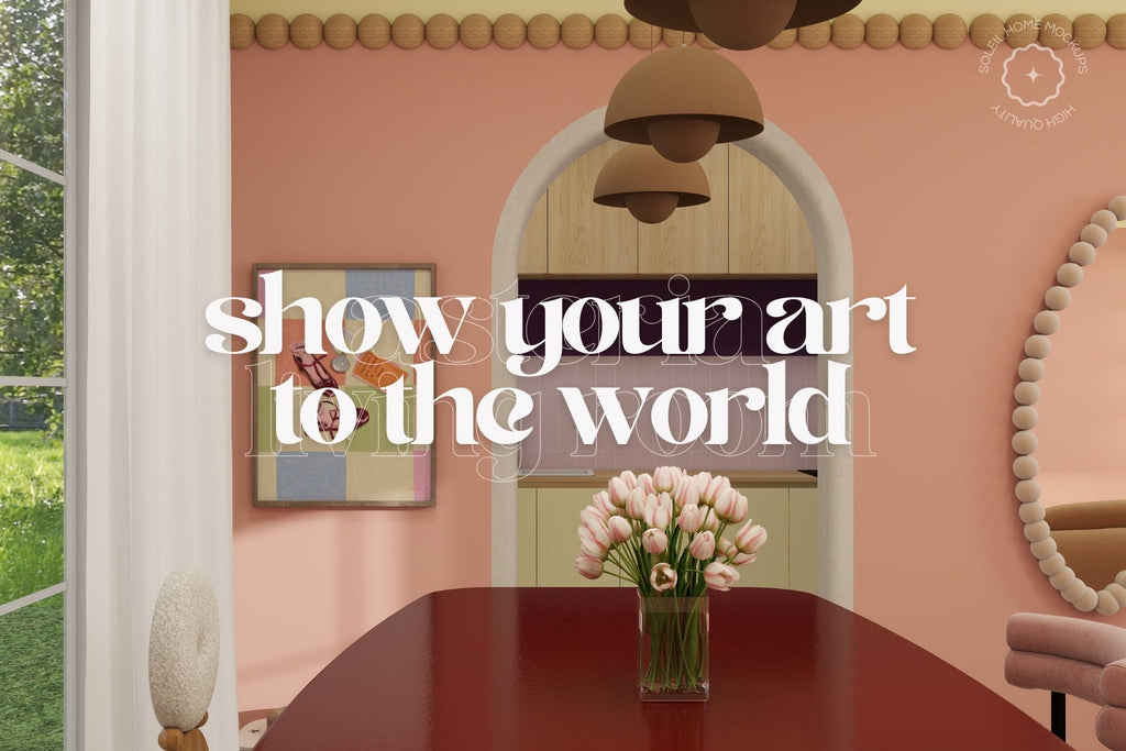 ASTERIA | Living room frame mockup SET - SoleilHomeMockups