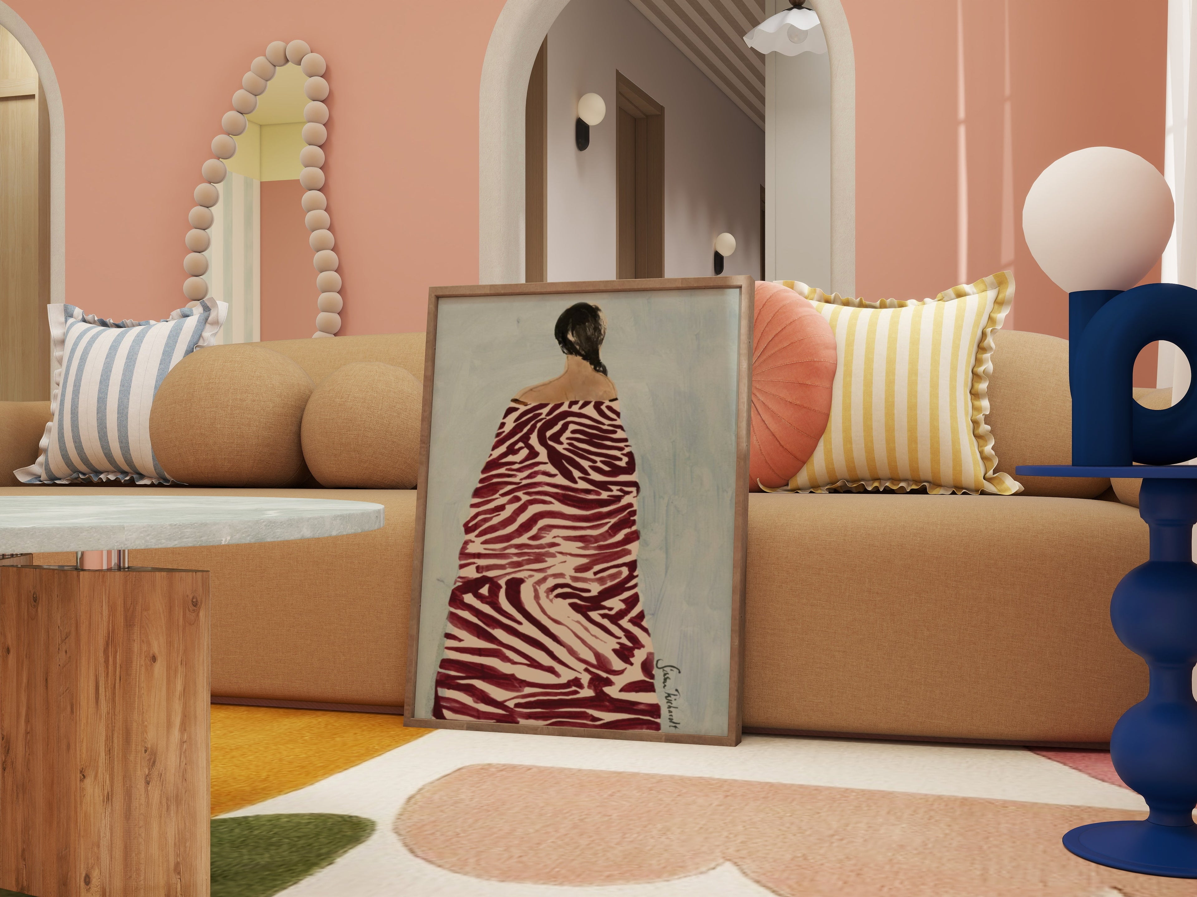 ASTERIA | Living room frame mockup SET - SoleilHomeMockups