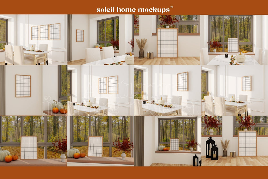 AUTUMN | Fall frame mockup SET - SoleilHomeMockups
