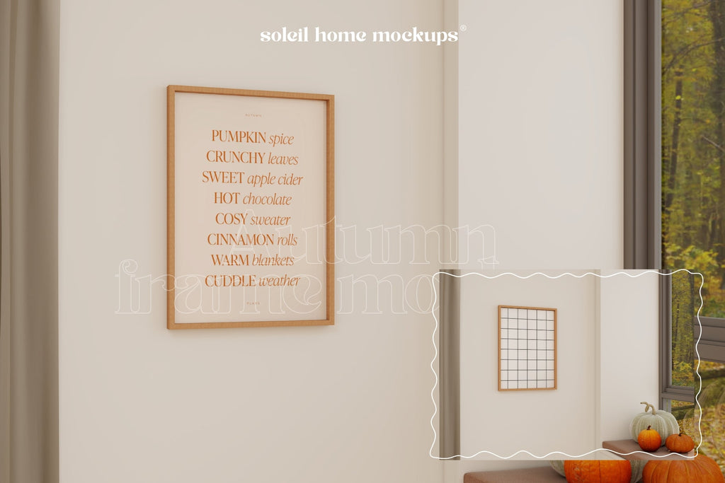 AUTUMN | Fall frame mockup SET - SoleilHomeMockups