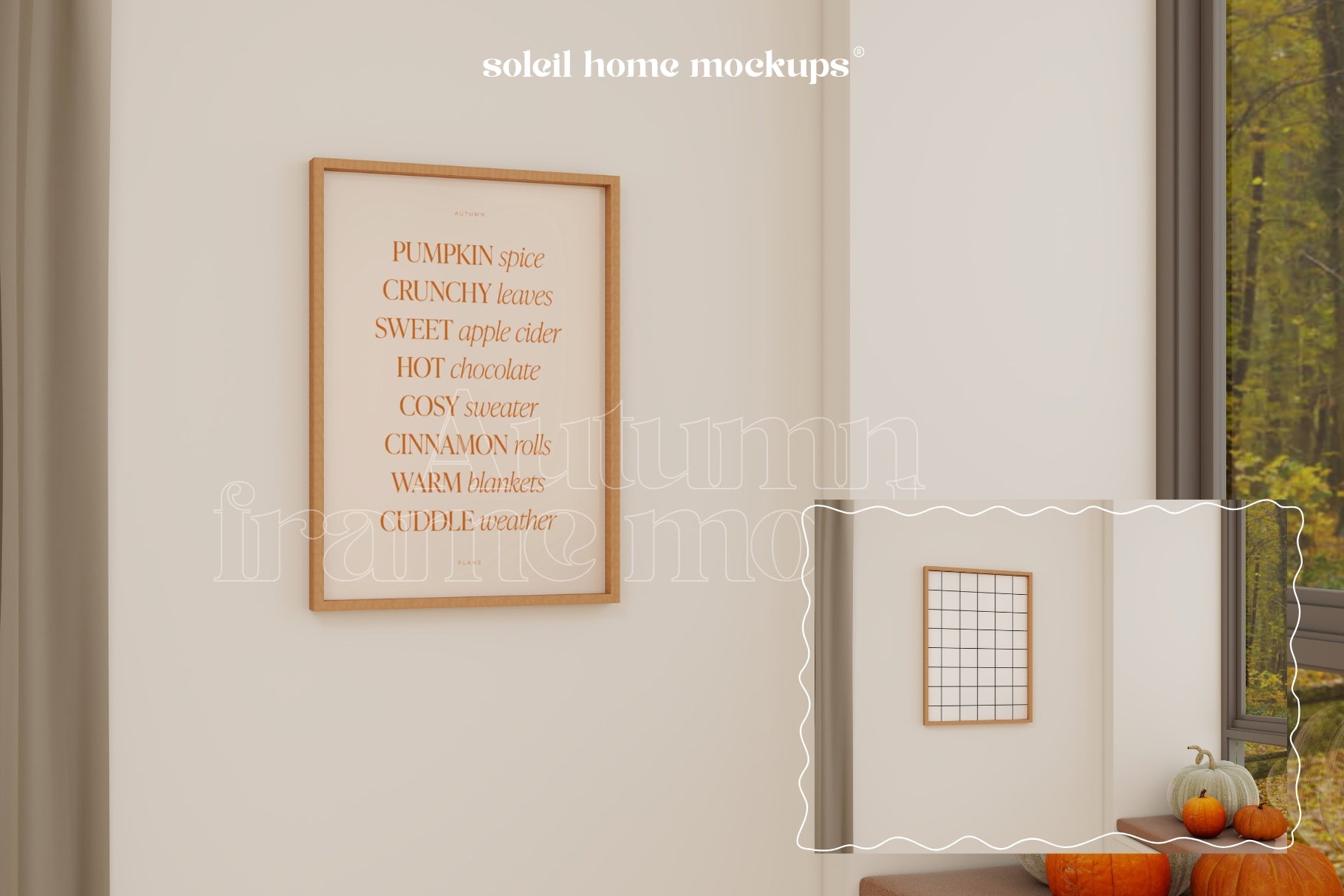 AUTUMN | Fall frame mockup SET - SoleilHomeMockups