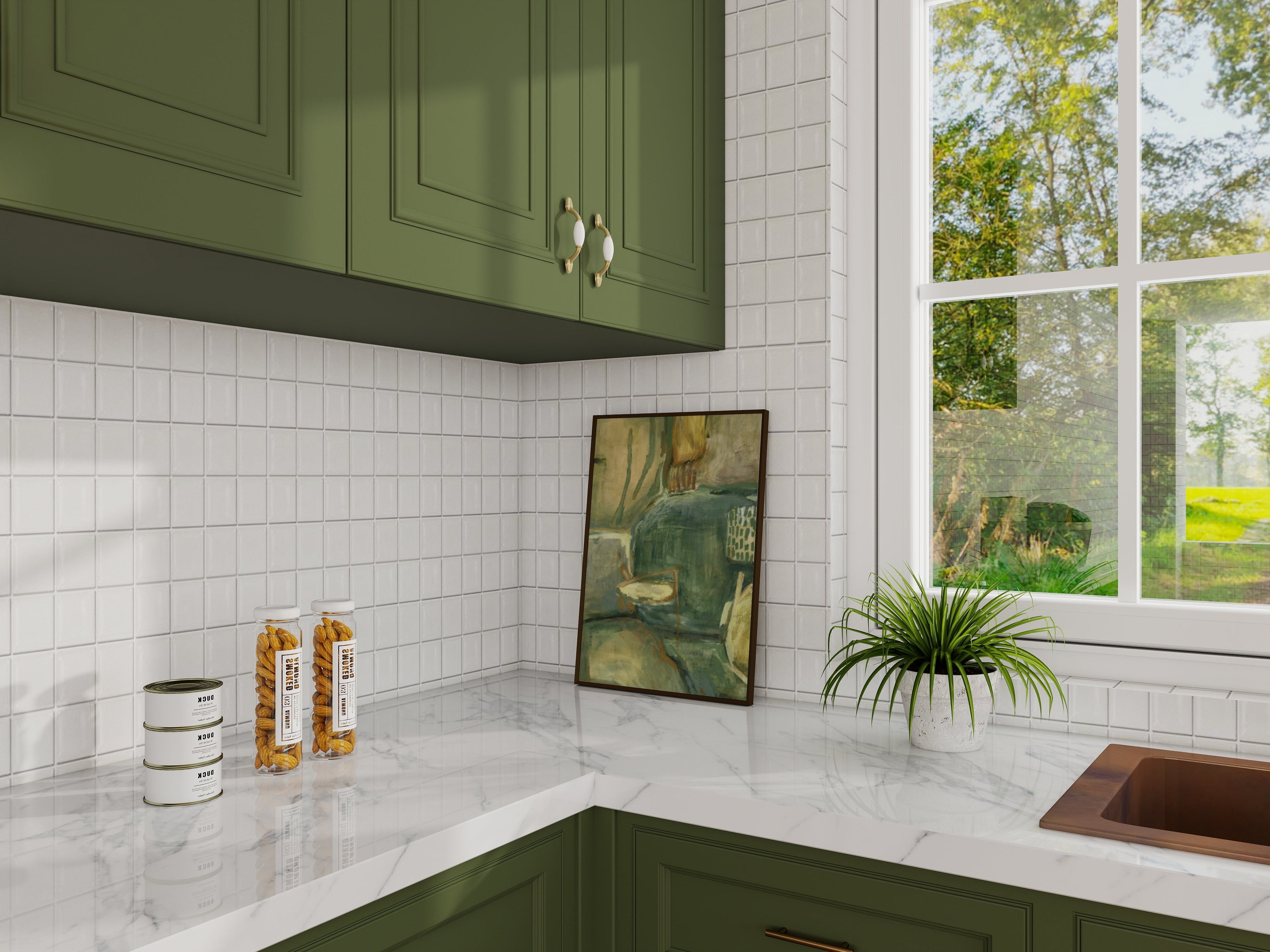 DAKOTA | Cottage kitchen frame mockup SET - SoleilHomeMockups