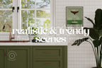 DAKOTA | Cottage kitchen frame mockup SET - SoleilHomeMockups