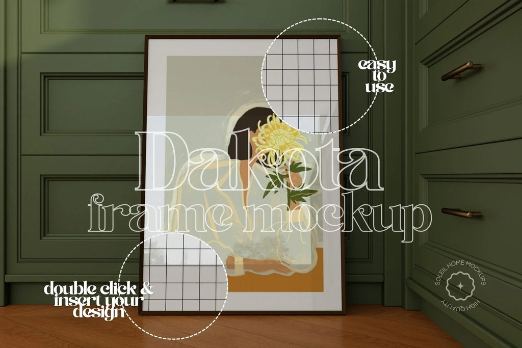 DAKOTA | Cottage kitchen frame mockup SET - SoleilHomeMockups