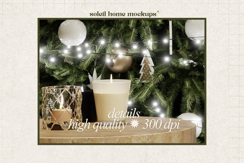 DREAMY | Christmas frame mockup SET - SoleilHomeMockups
