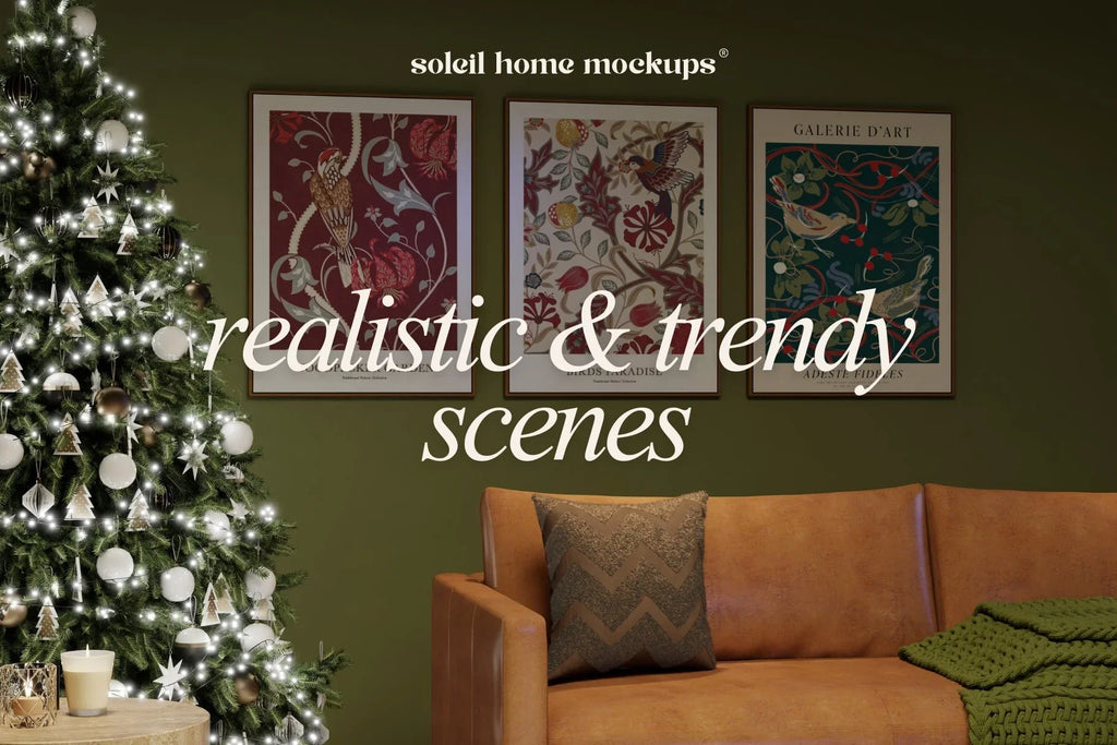 DREAMY | Christmas frame mockup SET - SoleilHomeMockups