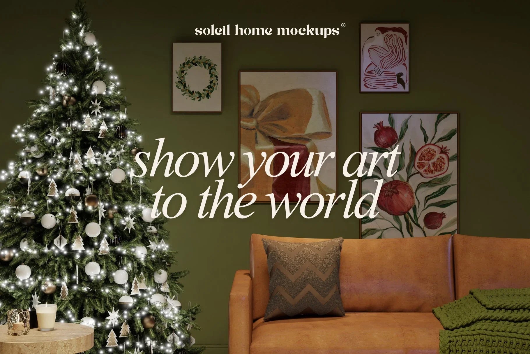 DREAMY | Christmas frame mockup SET - SoleilHomeMockups
