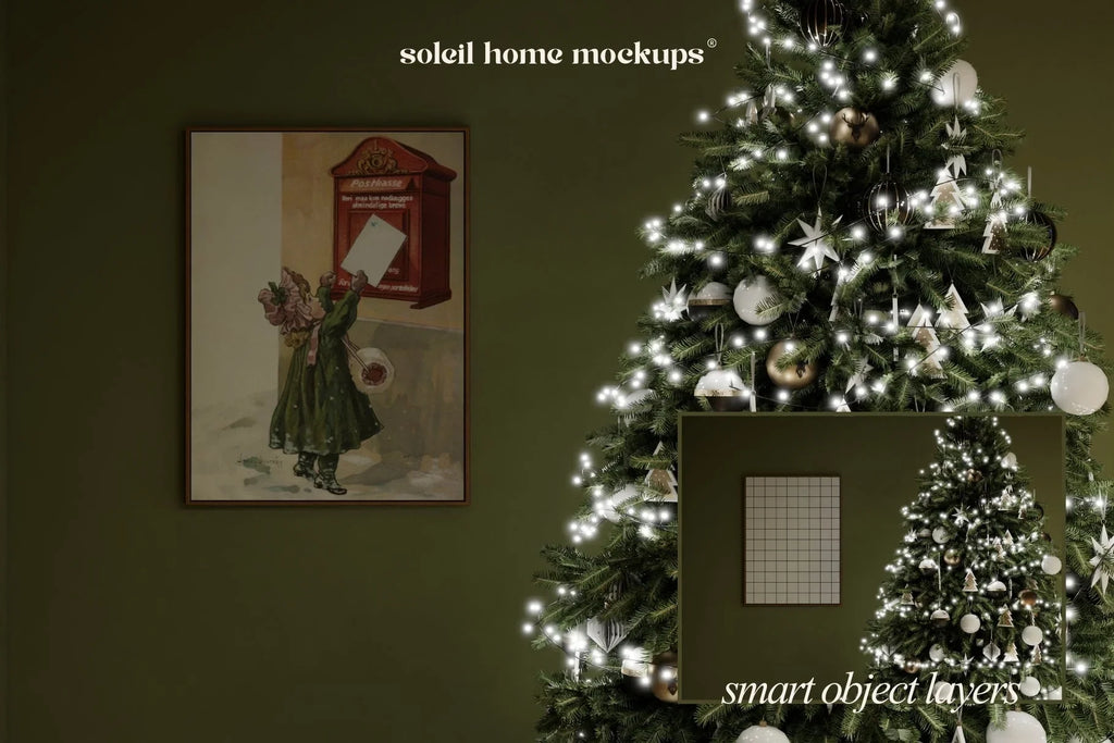 DREAMY | Christmas frame mockup SET - SoleilHomeMockups