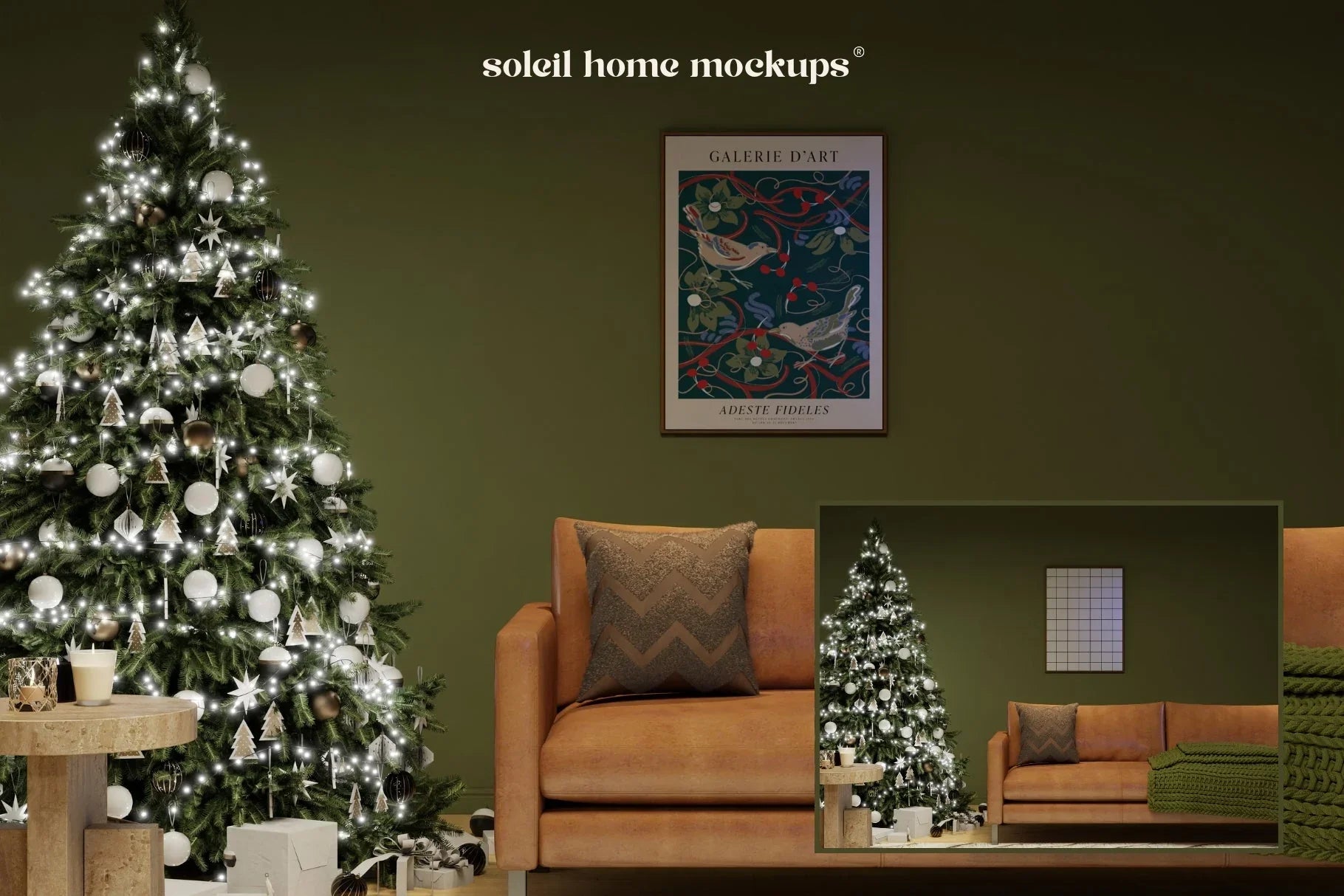 DREAMY | Christmas frame mockup SET - SoleilHomeMockups