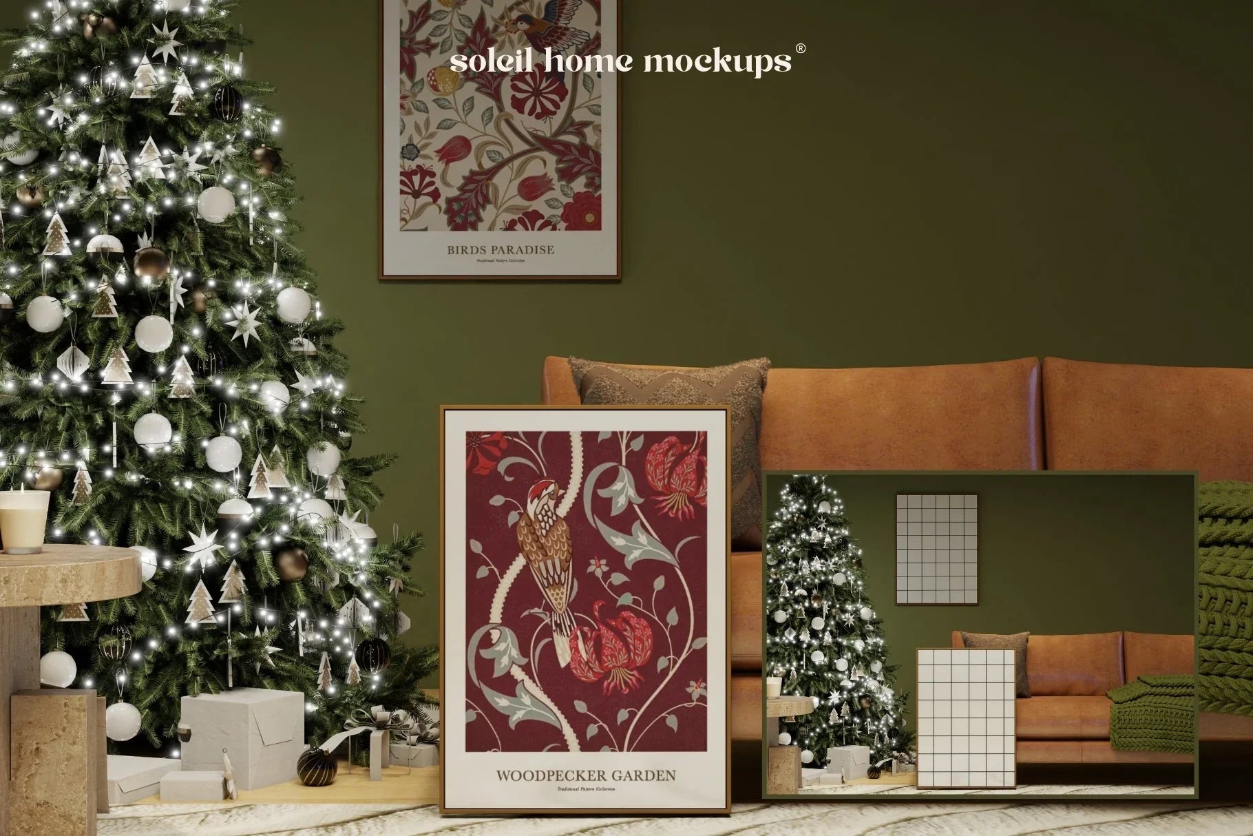 DREAMY | Christmas frame mockup SET - SoleilHomeMockups