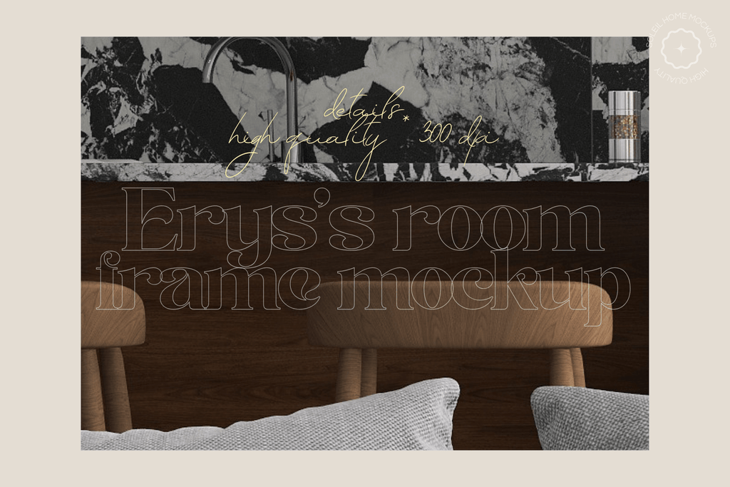 ERYS | Interior frame mockup SET - SoleilHomeMockups