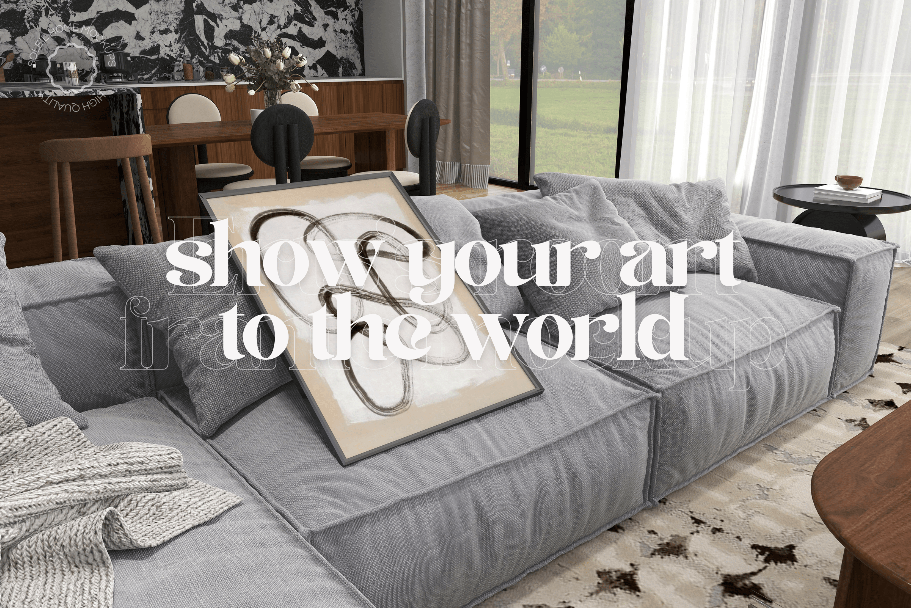 ERYS | Interior frame mockup SET - SoleilHomeMockups