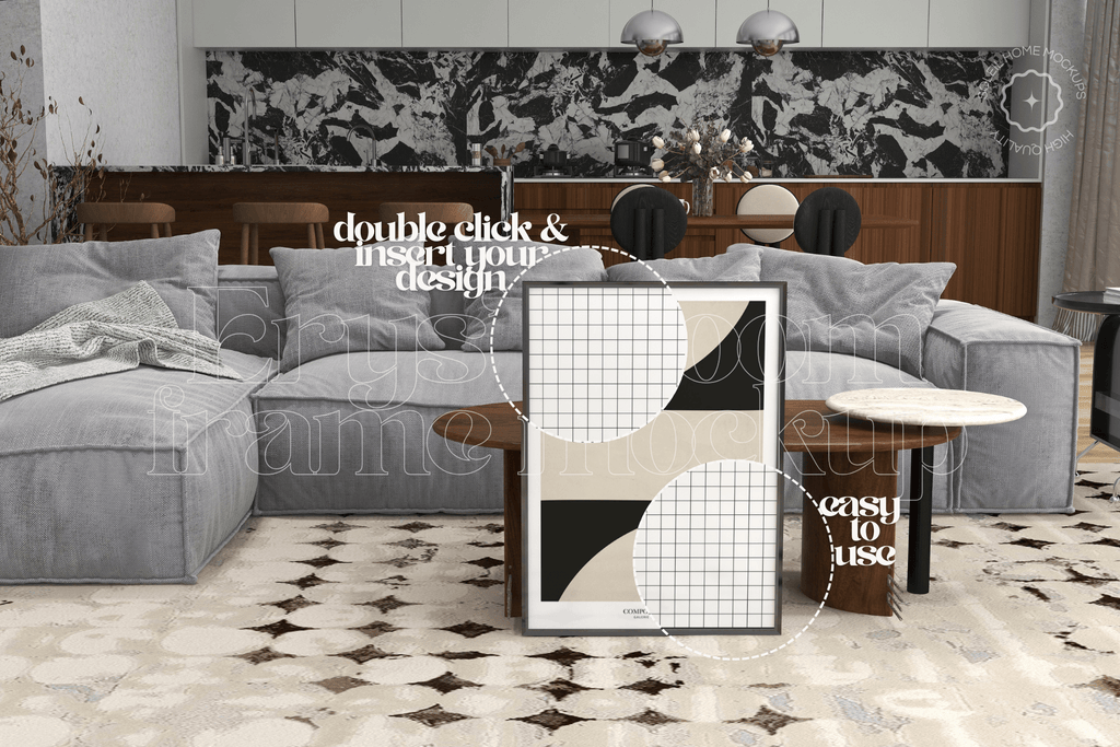 ERYS | Interior frame mockup SET - SoleilHomeMockups
