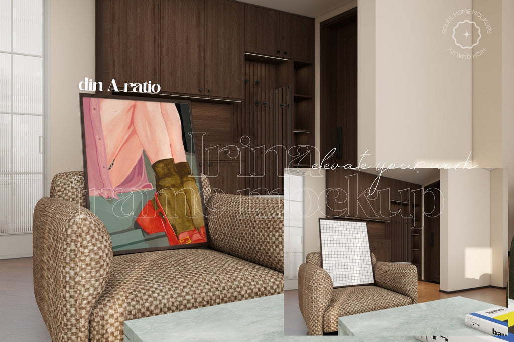 IRINA | Vintage frame mockup SET - SoleilHomeMockups