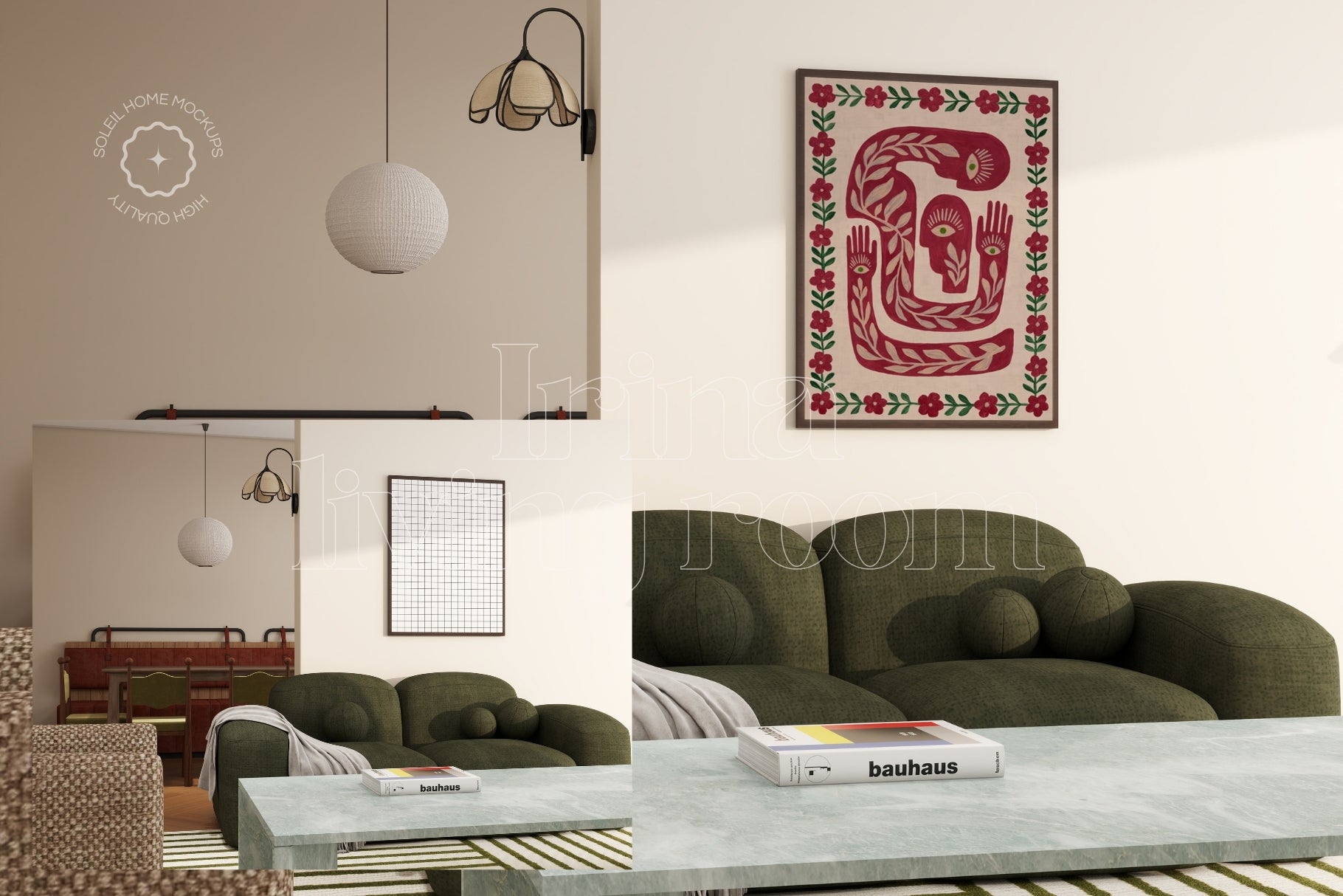 IRINA | Vintage frame mockup SET - SoleilHomeMockups