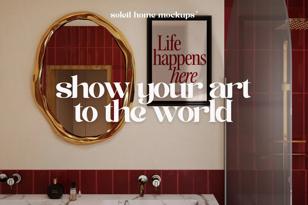 ISIS | Bathroom frame mockup SET - SoleilHomeMockups