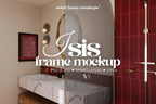 ISIS | Bathroom frame mockup SET - SoleilHomeMockups