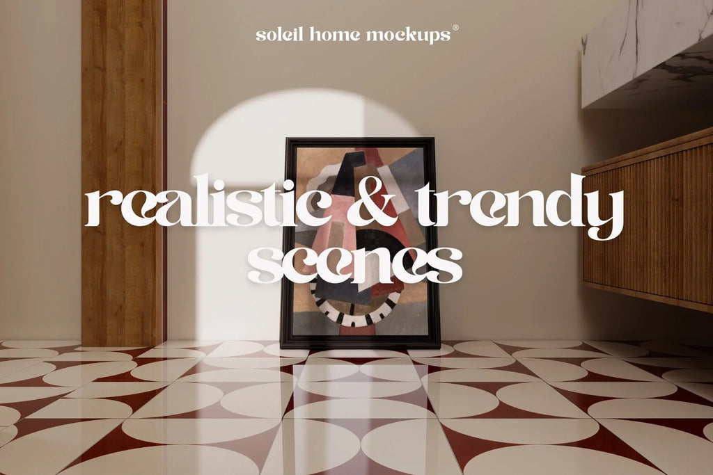 ISIS | Bathroom frame mockup SET - SoleilHomeMockups