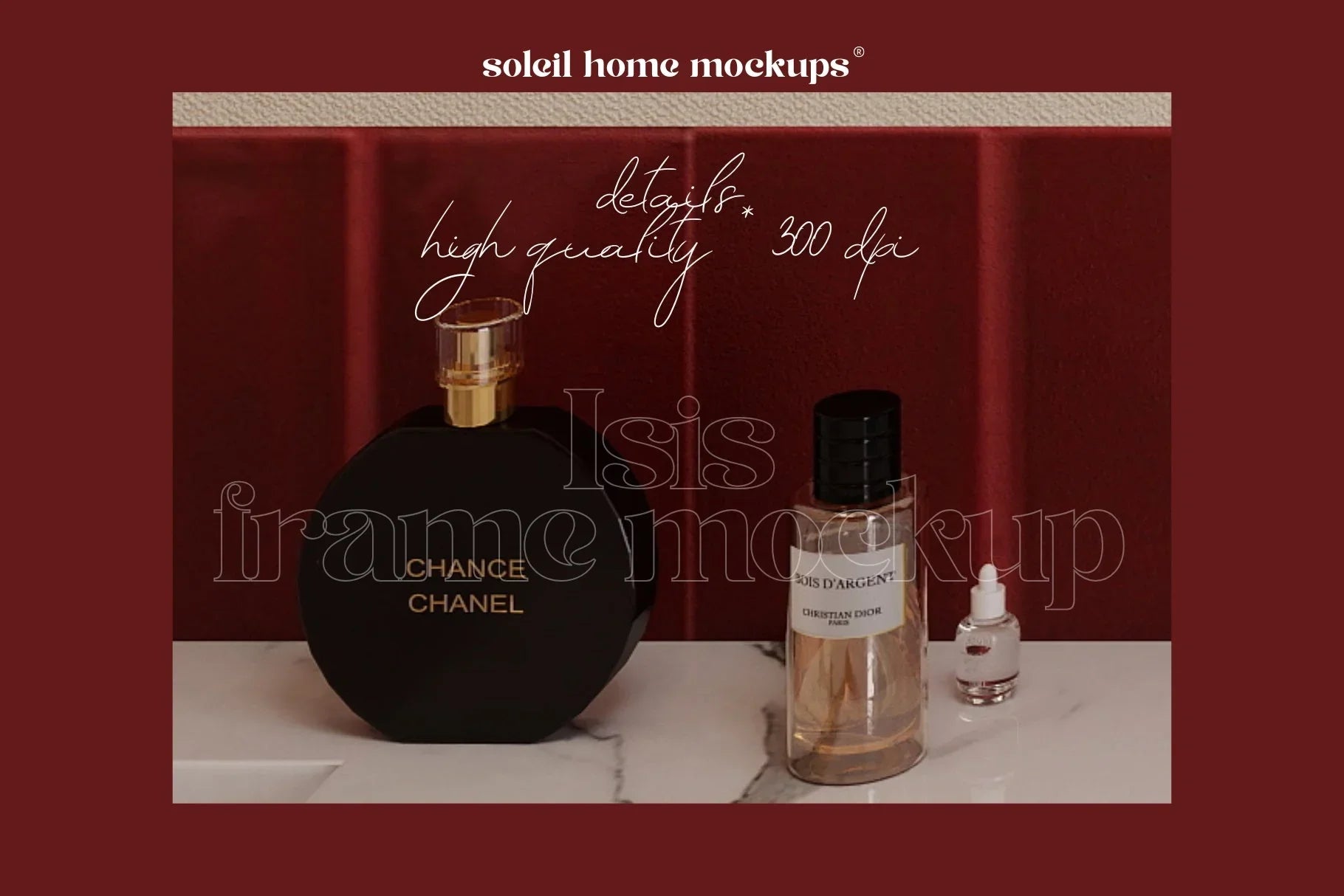 ISIS | Bathroom frame mockup SET - SoleilHomeMockups