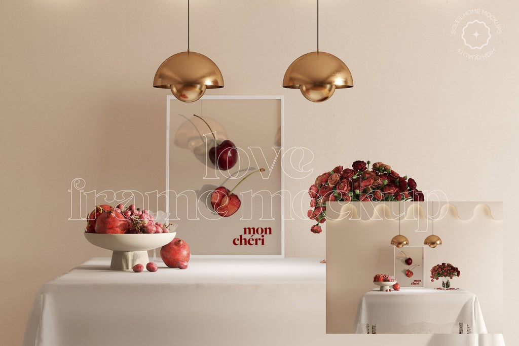 LOVE | Valentine's day frame mockup SET - SoleilHomeMockups