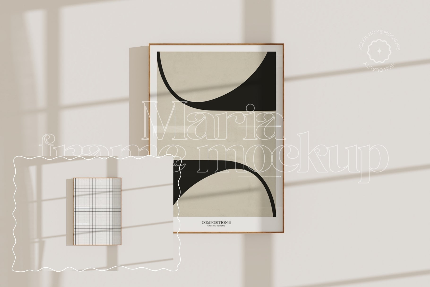 MARIA | Basic frame mockup SET - SoleilHomeMockups