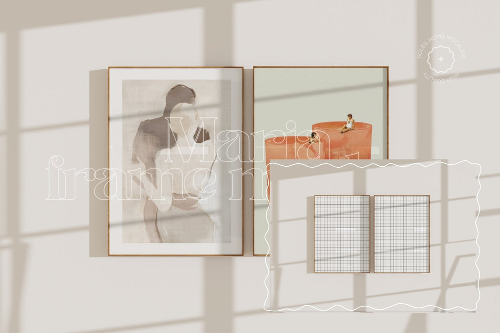 MARIA | Basic frame mockup SET - SoleilHomeMockups