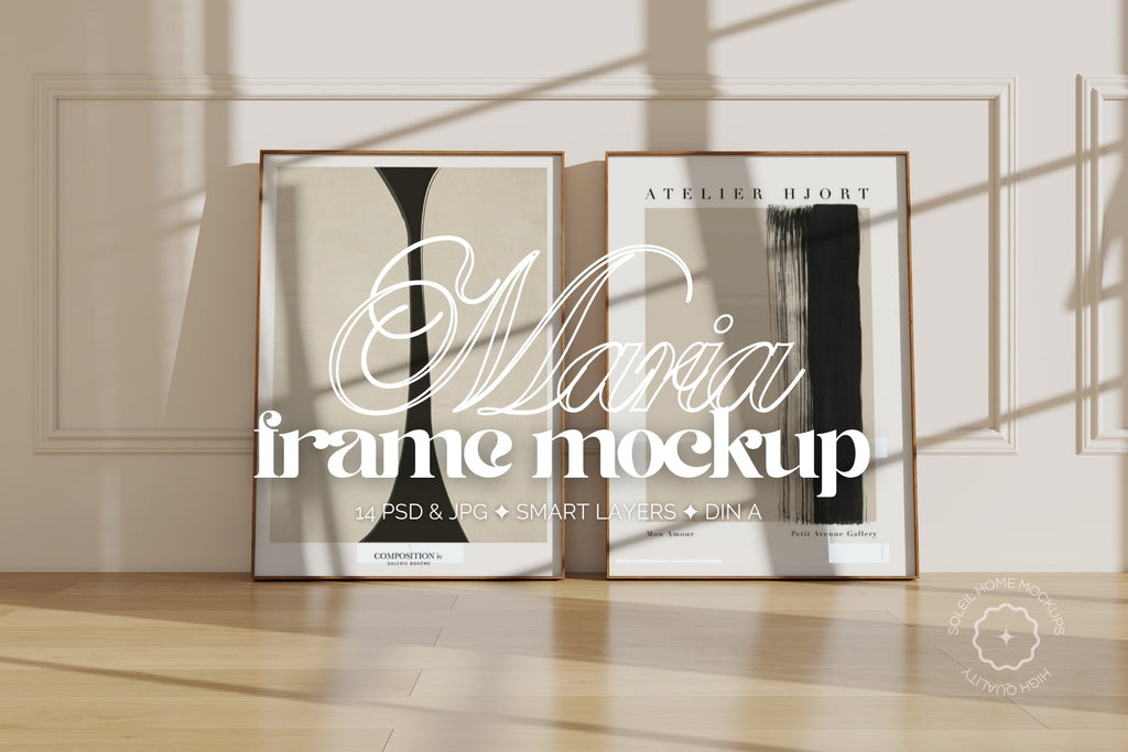 MARIA | Basic frame mockup SET - SoleilHomeMockups