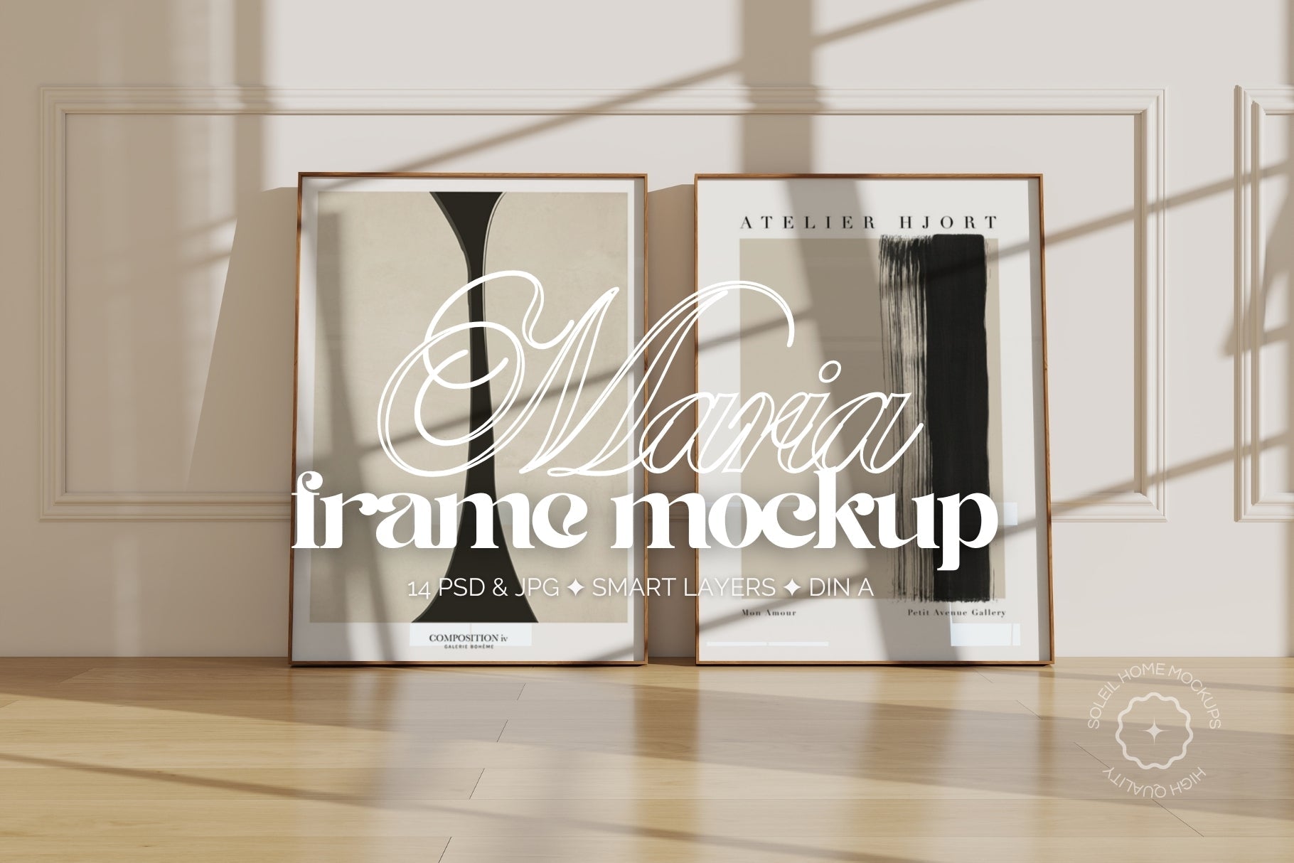 MARIA | Basic frame mockup SET - SoleilHomeMockups