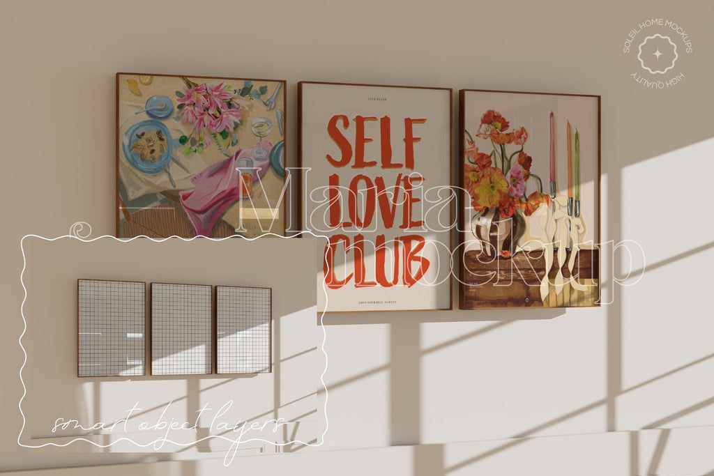 MARIA | Basic frame mockup SET - SoleilHomeMockups