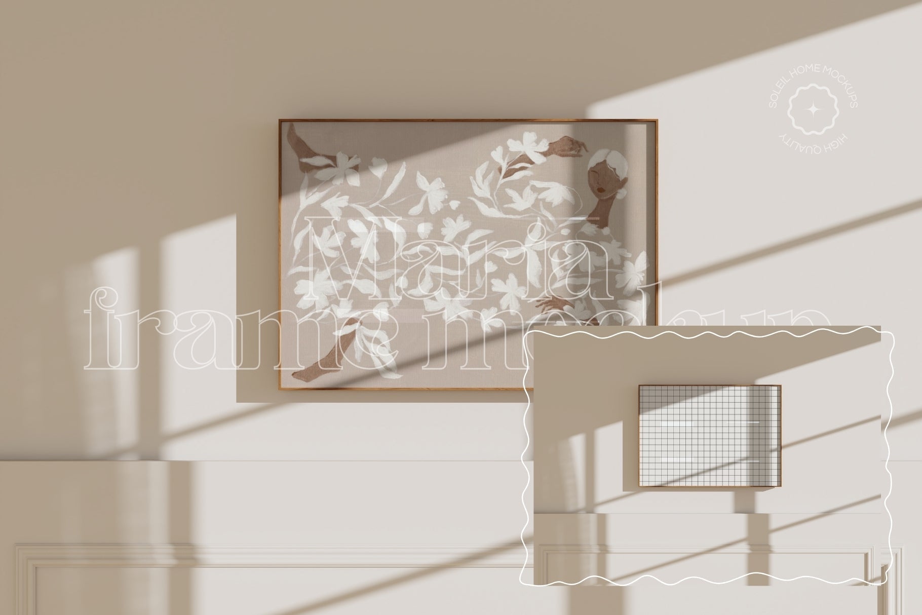 MARIA | Basic frame mockup SET - SoleilHomeMockups