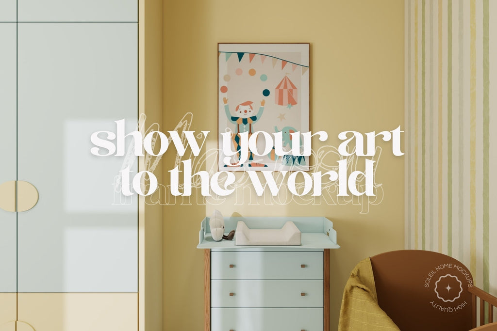 MIA | Nursery frame mockup SET - SoleilHomeMockups