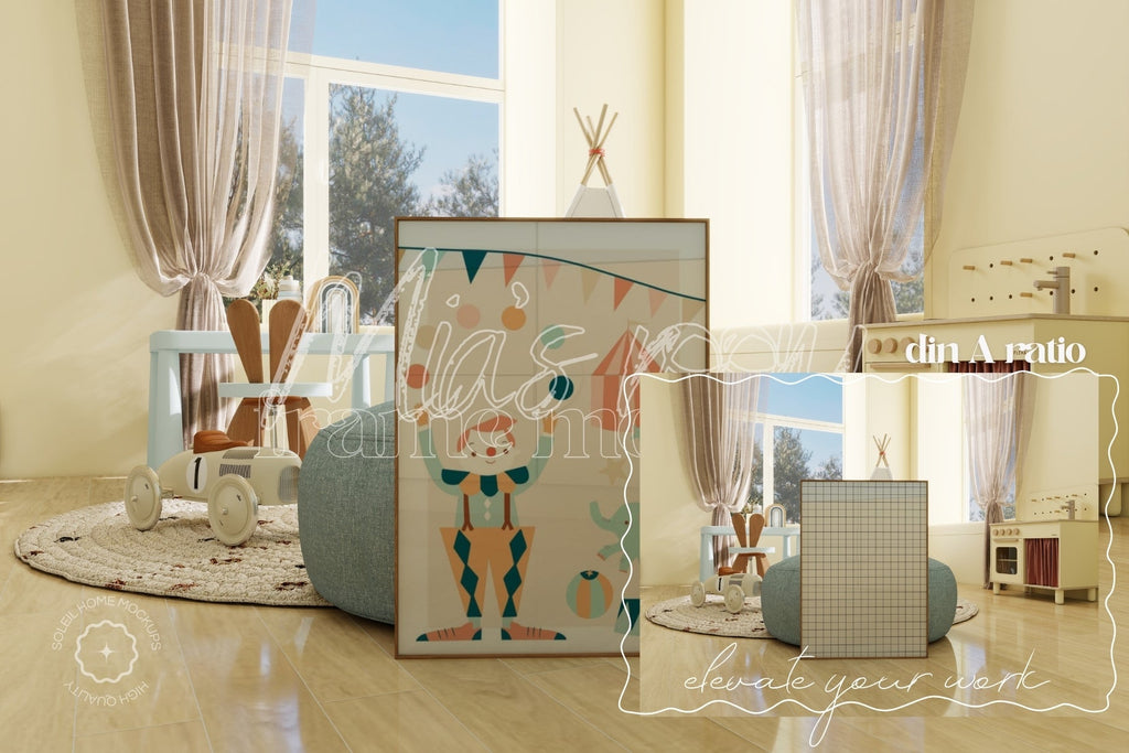 MIA | Nursery frame mockup SET - SoleilHomeMockups