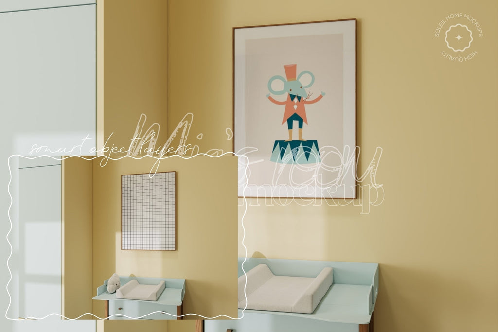 MIA | Nursery frame mockup SET - SoleilHomeMockups