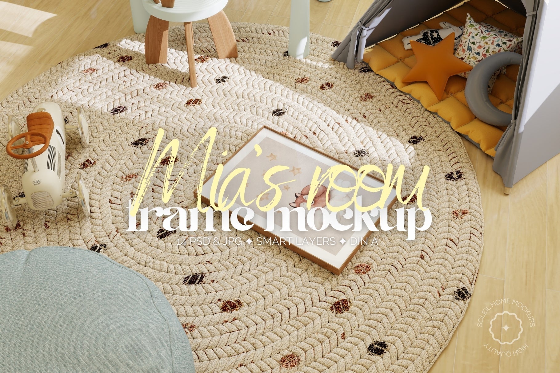 MIA | Nursery frame mockup SET - SoleilHomeMockups