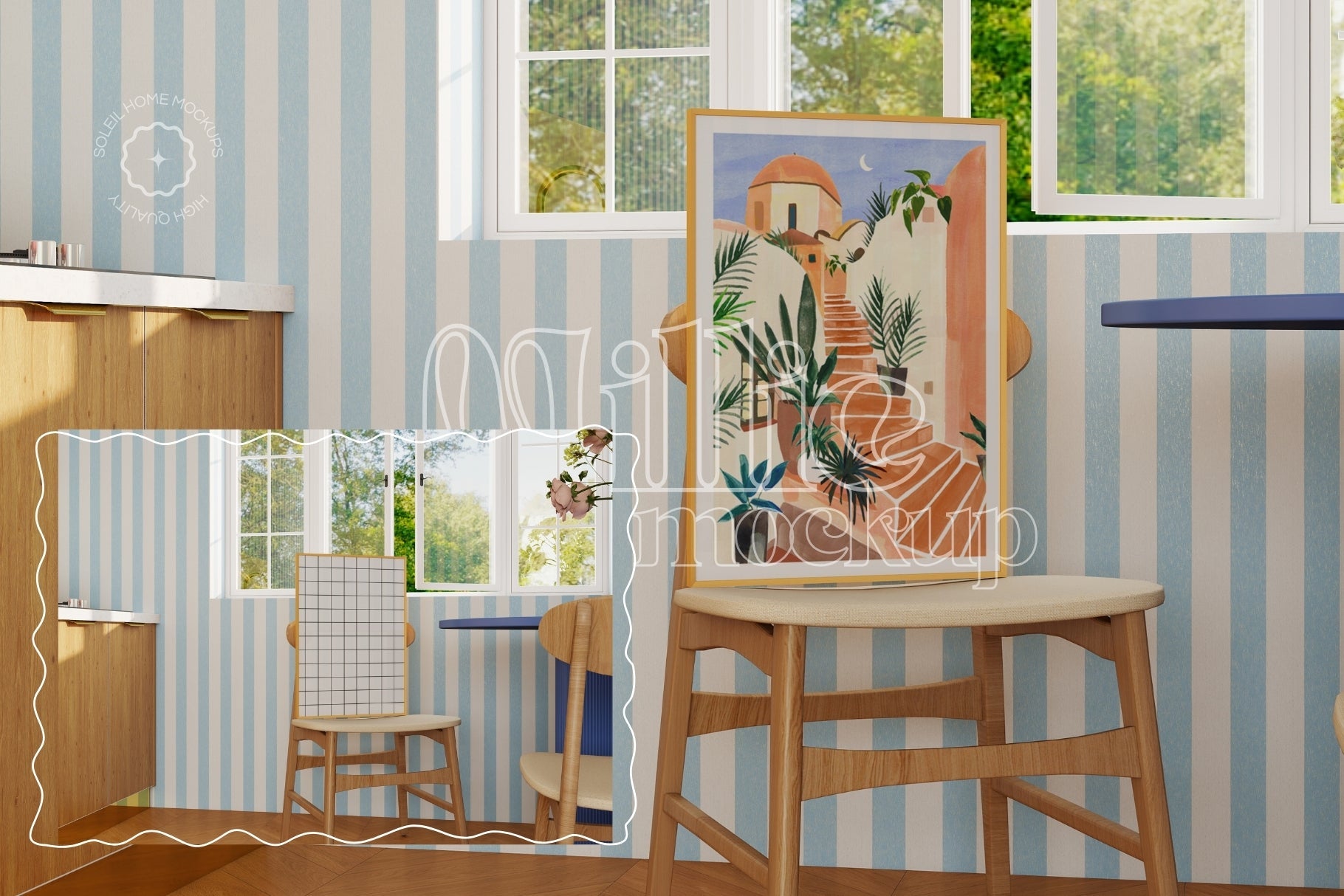 MILLIE | Kitchen frame mockup SET - SoleilHomeMockups