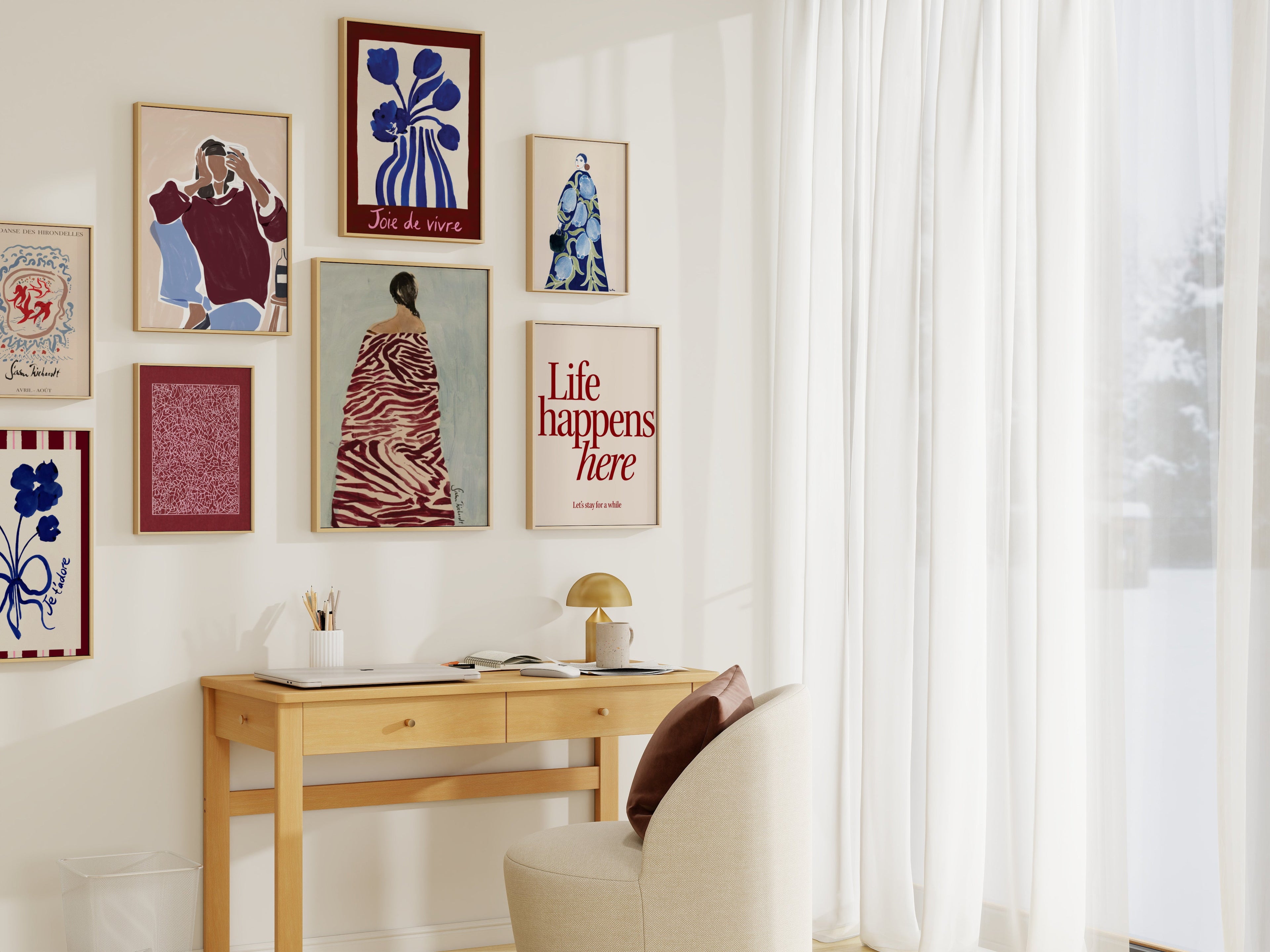 NEVA | Office frame mockup set - SoleilHomeMockups