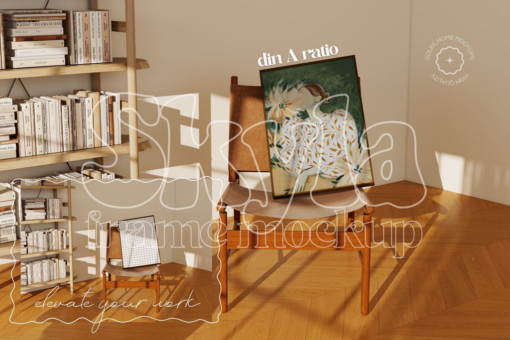 SKYLA | Colorful frame mockup SET - SoleilHomeMockups