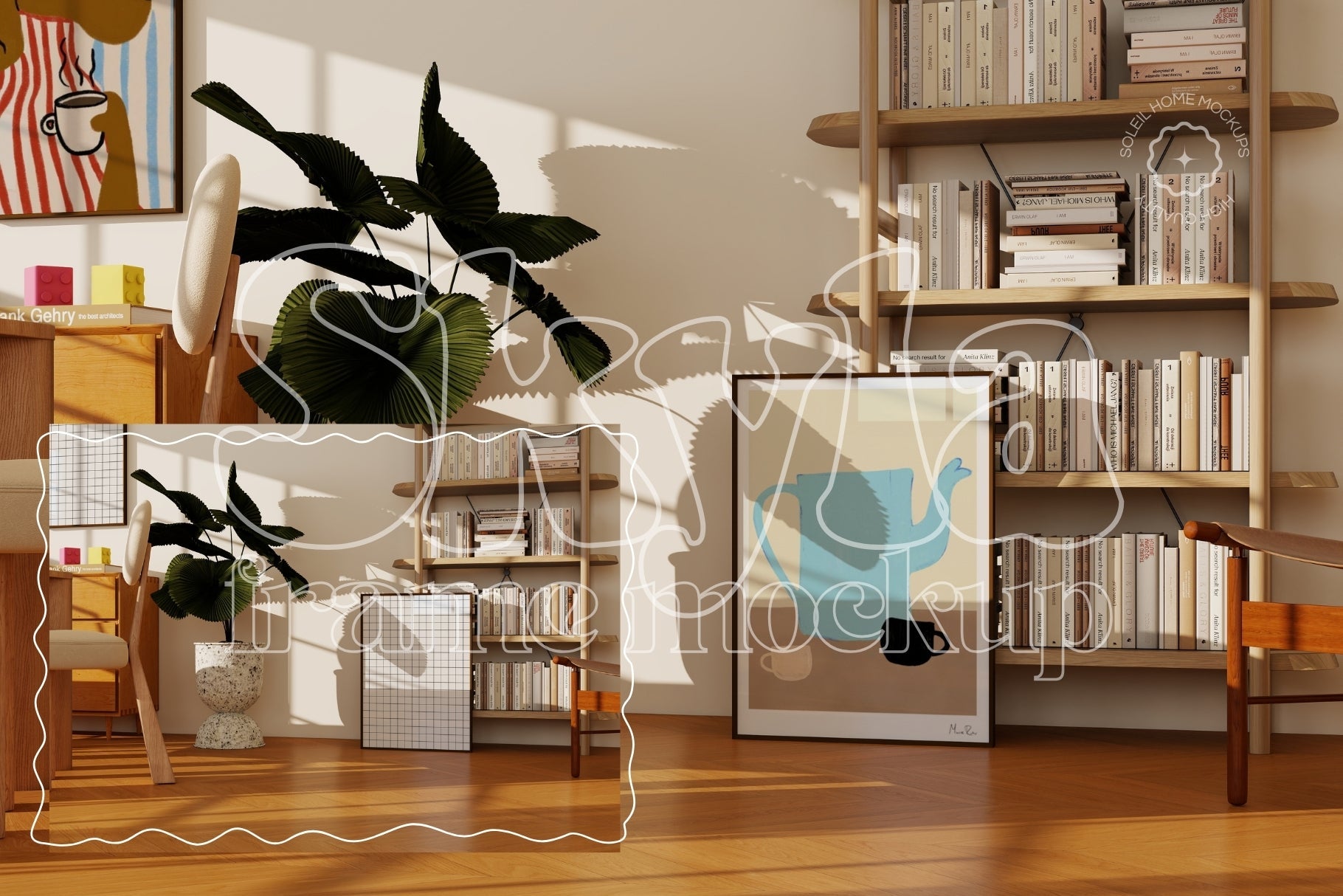 SKYLA | Colorful frame mockup SET - SoleilHomeMockups