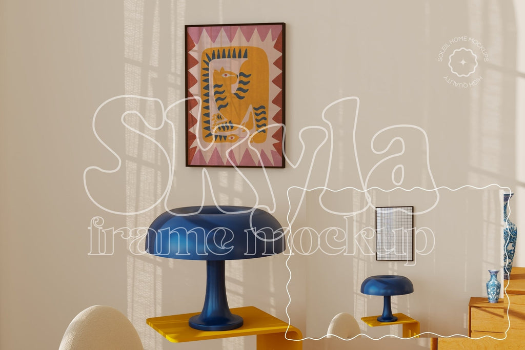 SKYLA | Colorful frame mockup SET - SoleilHomeMockups